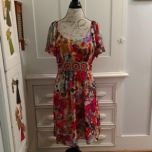 🎀Ice multi colored dress Sz 14